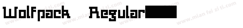 Wolfpack Regular字体转换